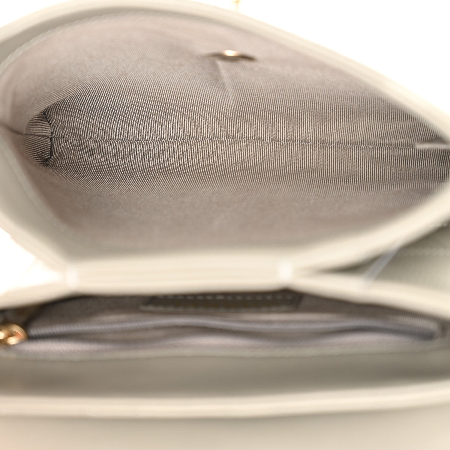 Chanel Calfskin Quilted Small Double Pocket Top Handle Flap Grey 5 of 11