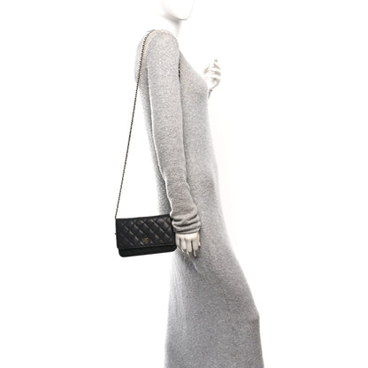 Chanel Caviar Quilted Wallet on Chain WOC Black 2 of 11
