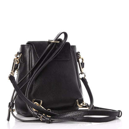 Chloe Suede Calfskin Mini Faye Backpack Black 3 of 10