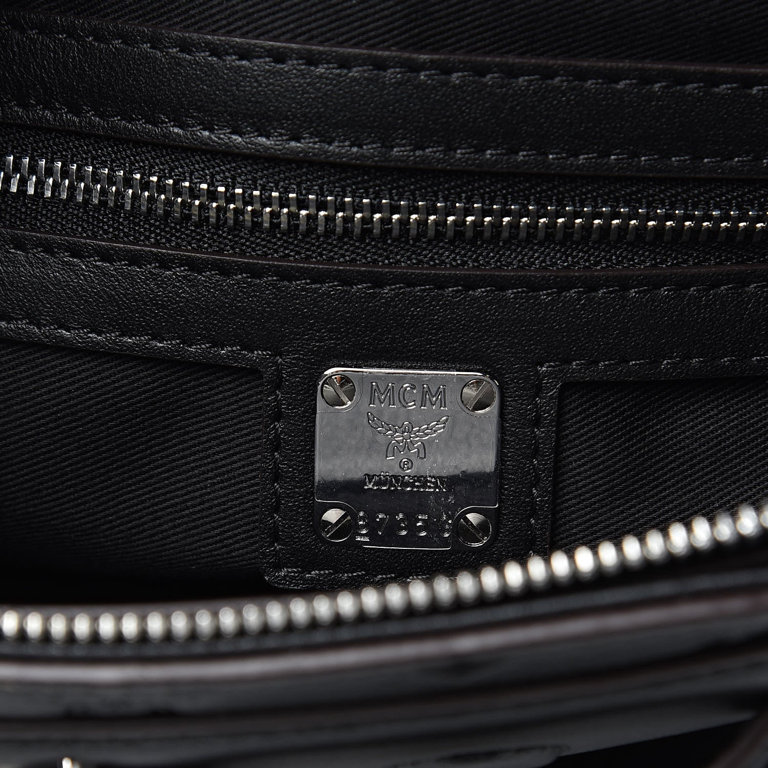 MCM Calfskin Ottomar Essential Crossbody Bag Black 6 of 10