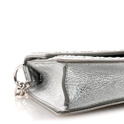 Givenchy Metallic Studded Calfskin 4G Small 4G Crossbody Silver 8 of 10