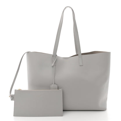 Saint Laurent Calfskin Large Shopping Tote Granite 3 of 16