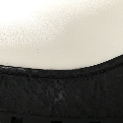 Chanel Calfskin Cap Toe CC Ankle Boots 41 White Black 10 of 12