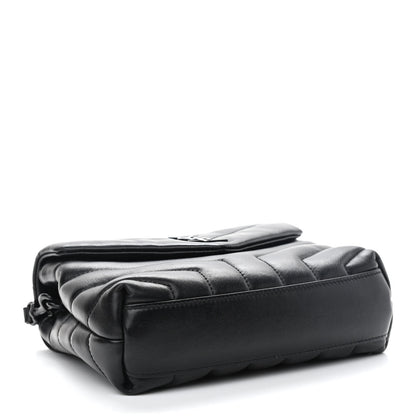 Saint Laurent Calfskin Y Quilted Monogram Toy Loulou Crossbody Bag Black 11 of 11