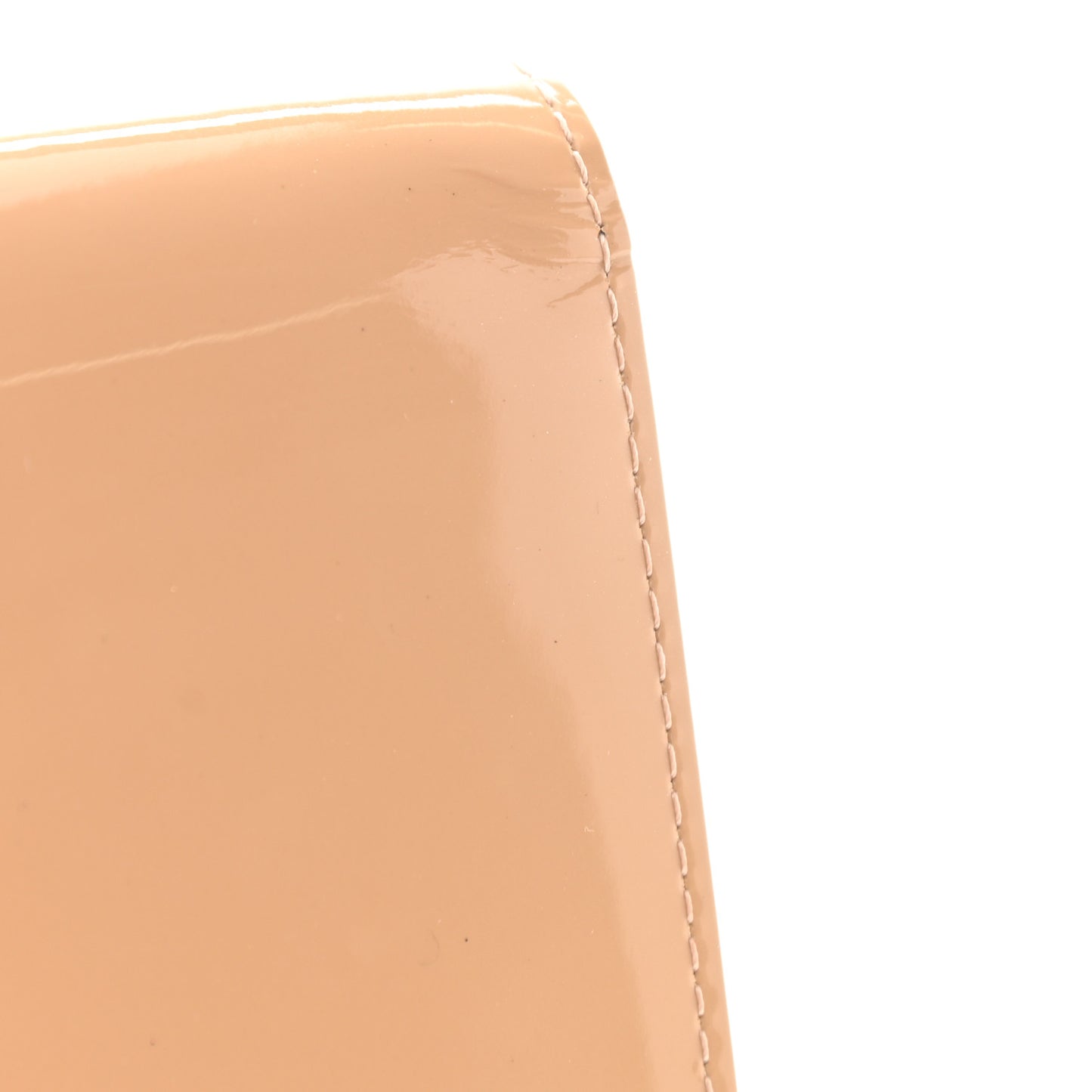 Patent Neo Sobe Louise Clutch Nude