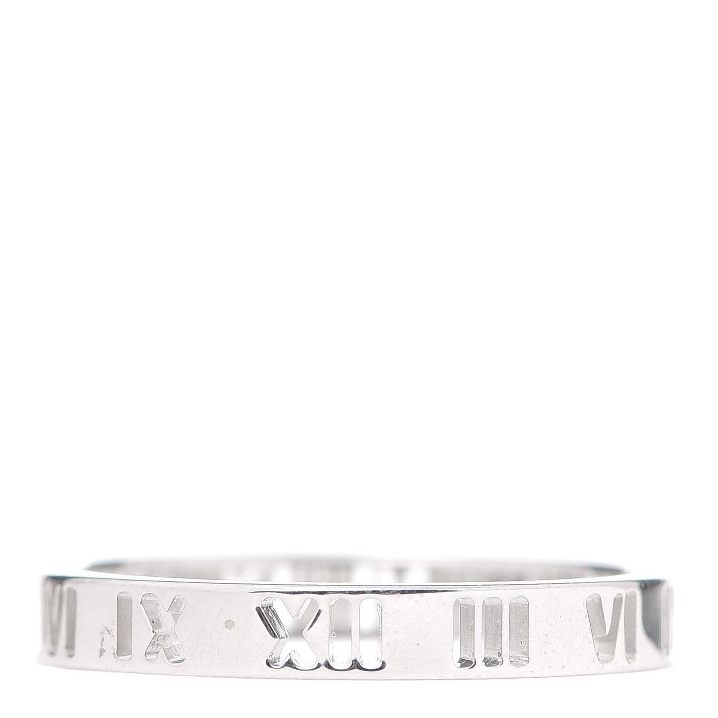 Sterling Silver Narrow Atlas Pierced Ring 67 11.75