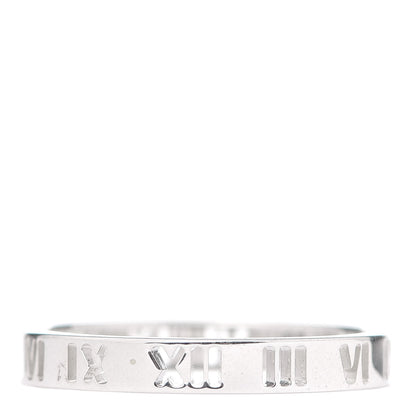 Tiffany Sterling Silver Narrow Atlas Pierced Ring 67 11.75 4 of 6