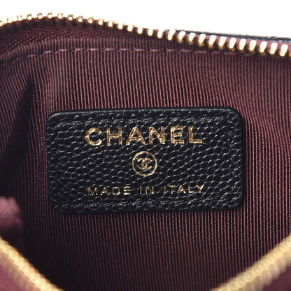 Chanel Caviar Quilted Small Cosmetic Case Black 6 of 8