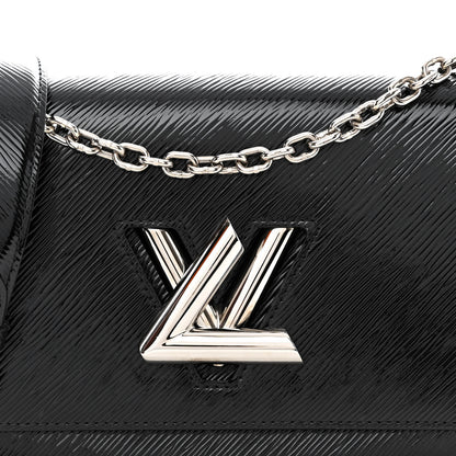 Louis Vuitton Electric Epi Twist Shoulder Bag MM Black 7 of 9