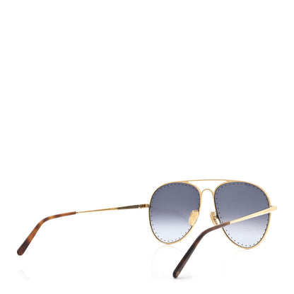 Louis Vuitton Metal LV Trunk Pilot Sunglasses Z1506U Blue 4 of 7