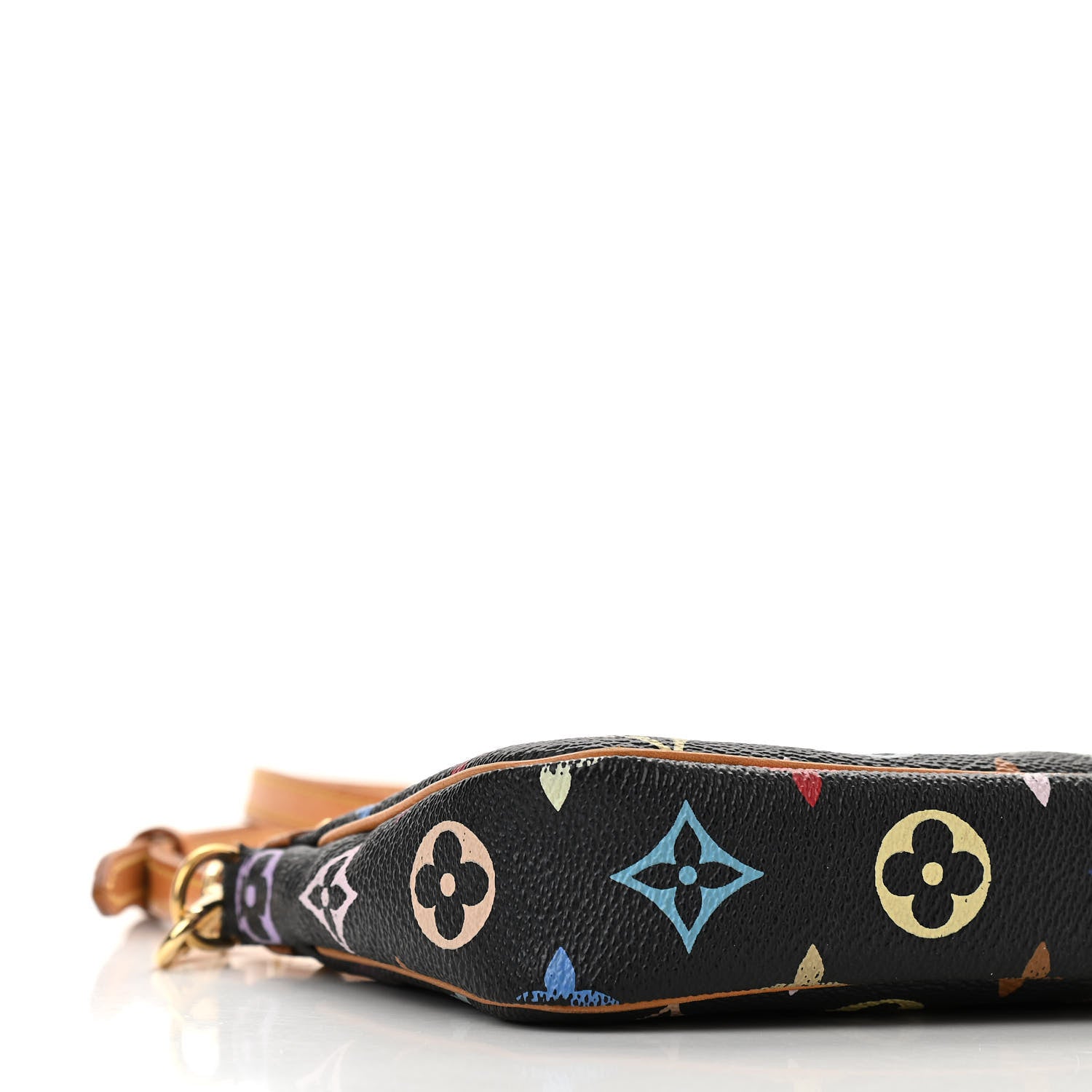 Louis Vuitton Monogram Multicolor Pochette Accessories Black Long Strap 9 of 14