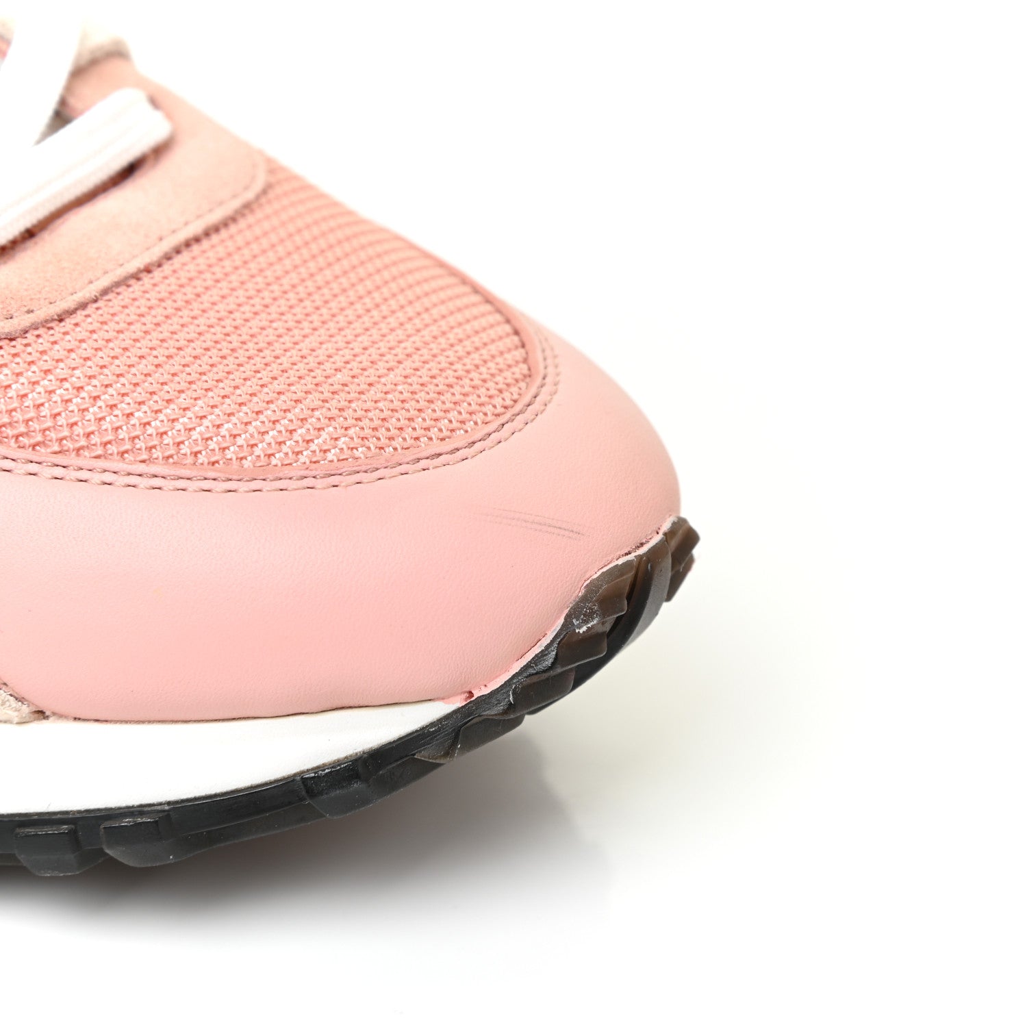 Louis Vuitton Suede Calfskin Run Away Sneakers 38.5 Rouge Pink 15 of 19