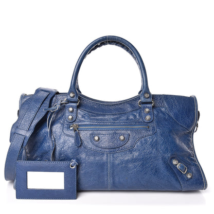 Balenciaga Agneau Giant 12 Silver Hardware Part Time Bleu Cobalt Bleu Electric 1 of 18