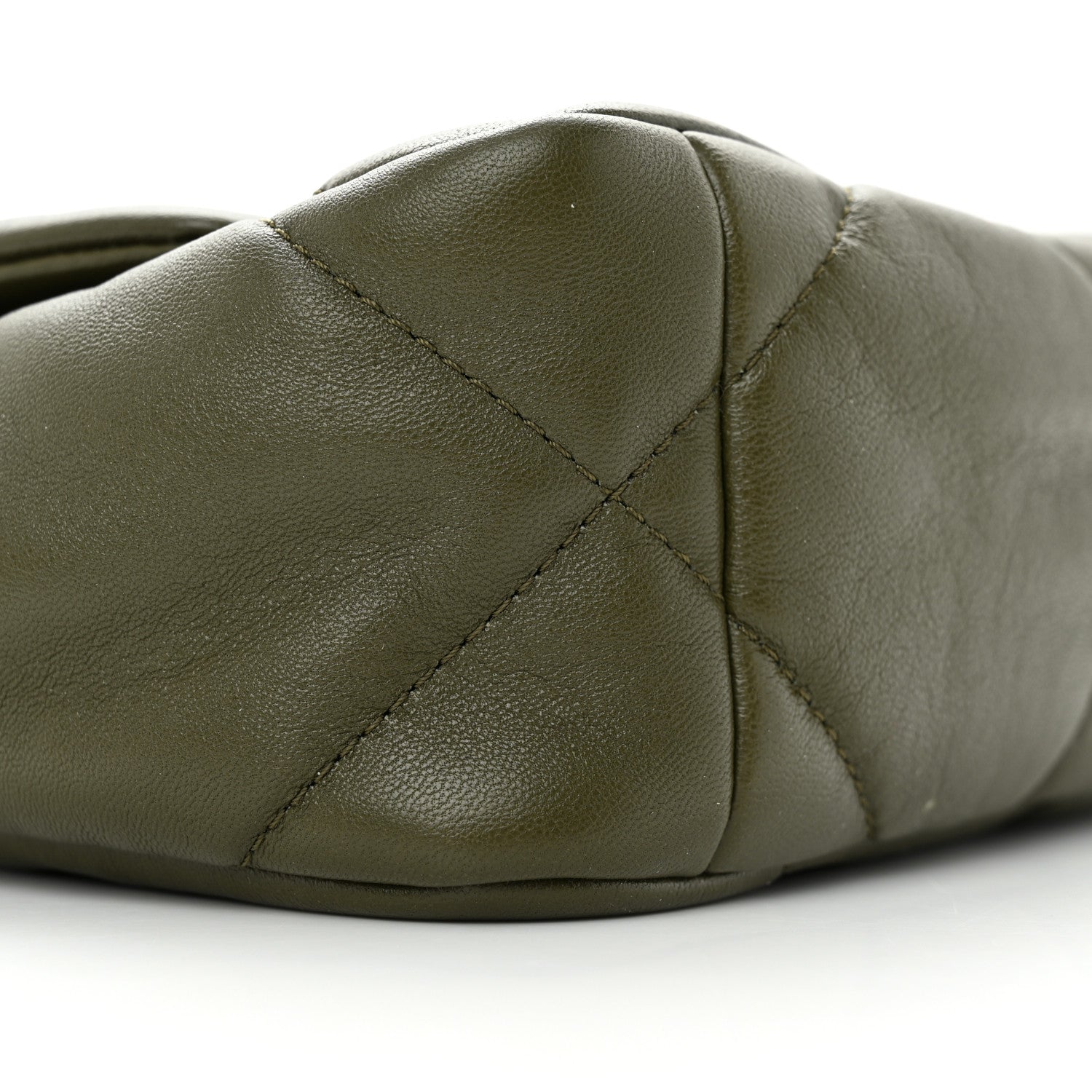 Chanel Lambskin Quilted Medium Chanel 19 Flap Khaki 9 of 11
