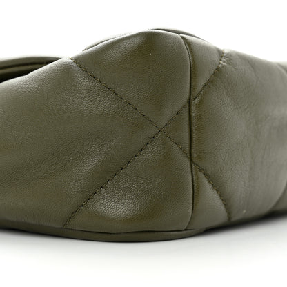Chanel Lambskin Quilted Medium Chanel 19 Flap Khaki 9 of 11