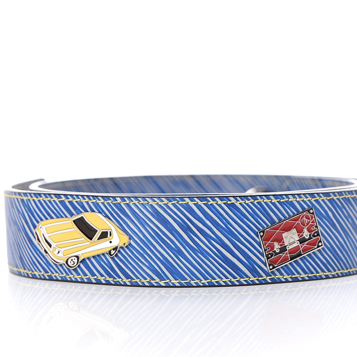 Epi Pins Bandouliere Shoulder Strap Denim Light