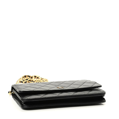 Chanel Caviar Quilted Wallet On Chain WOC Black 4 of 11