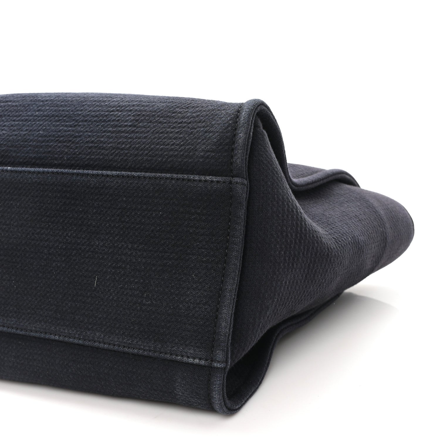 Chanel Mixed Fibers Medium Deauville Tote Navy Blue 11 of 12