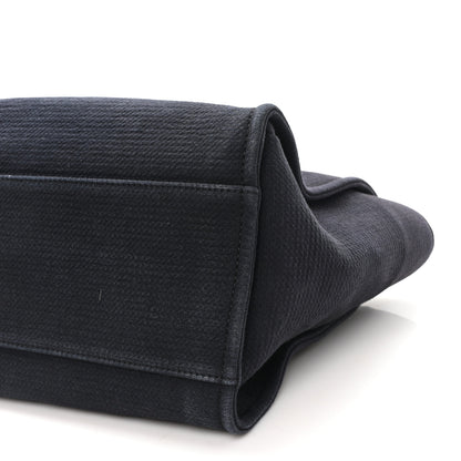Chanel Mixed Fibers Medium Deauville Tote Navy Blue 11 of 12