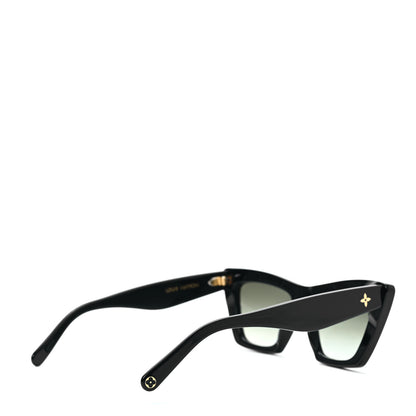 Louis Vuitton Acetate LV Fame Cat Eye Sunglasses Z1723W Black 4 of 7