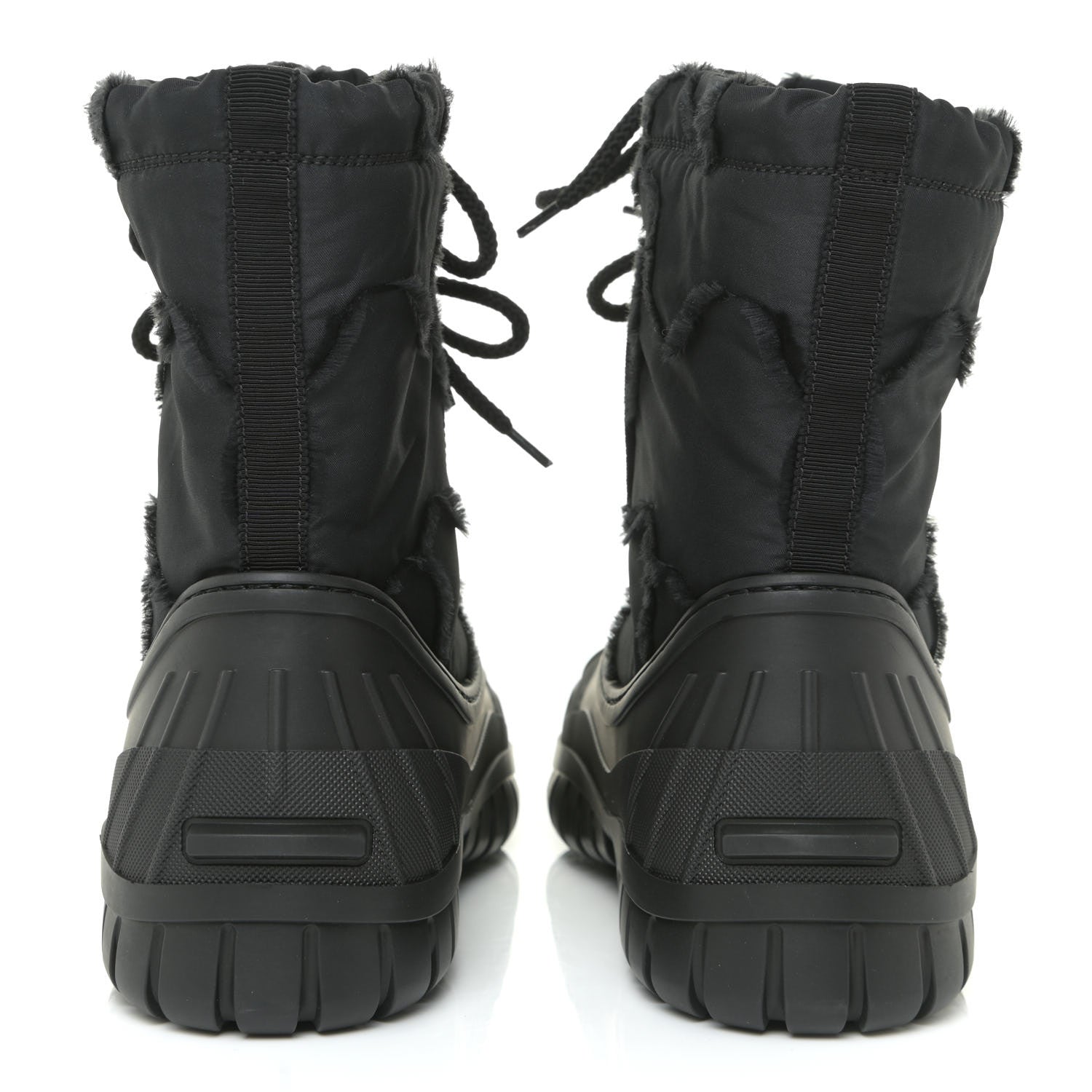 Christian Dior Rubber Nylon D-Venture Boots 37.5 Black 4 of 12