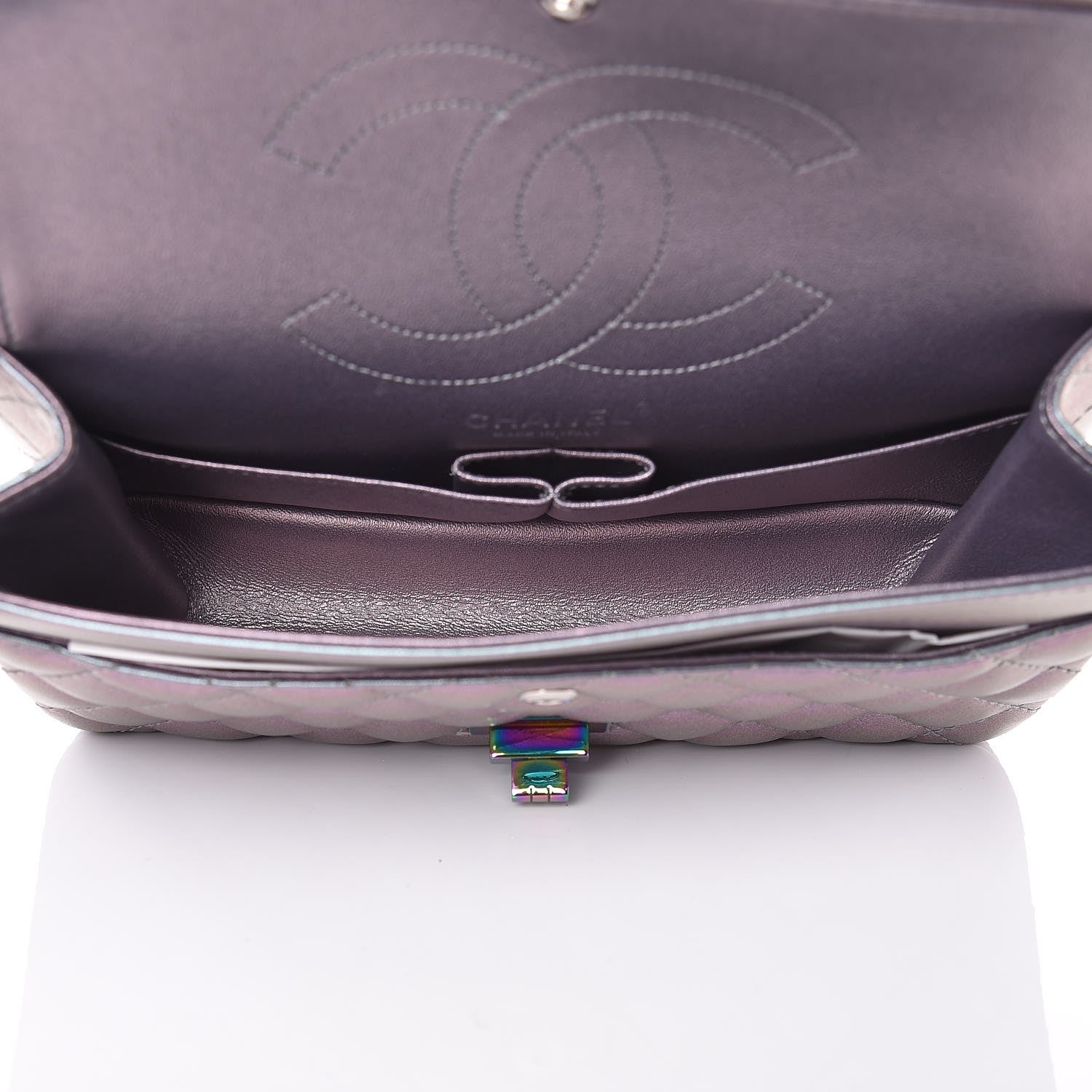 Chanel Iridescent Lambskin Quilted 2.55 Reissue 225 Flap Light Purple 6 of 11