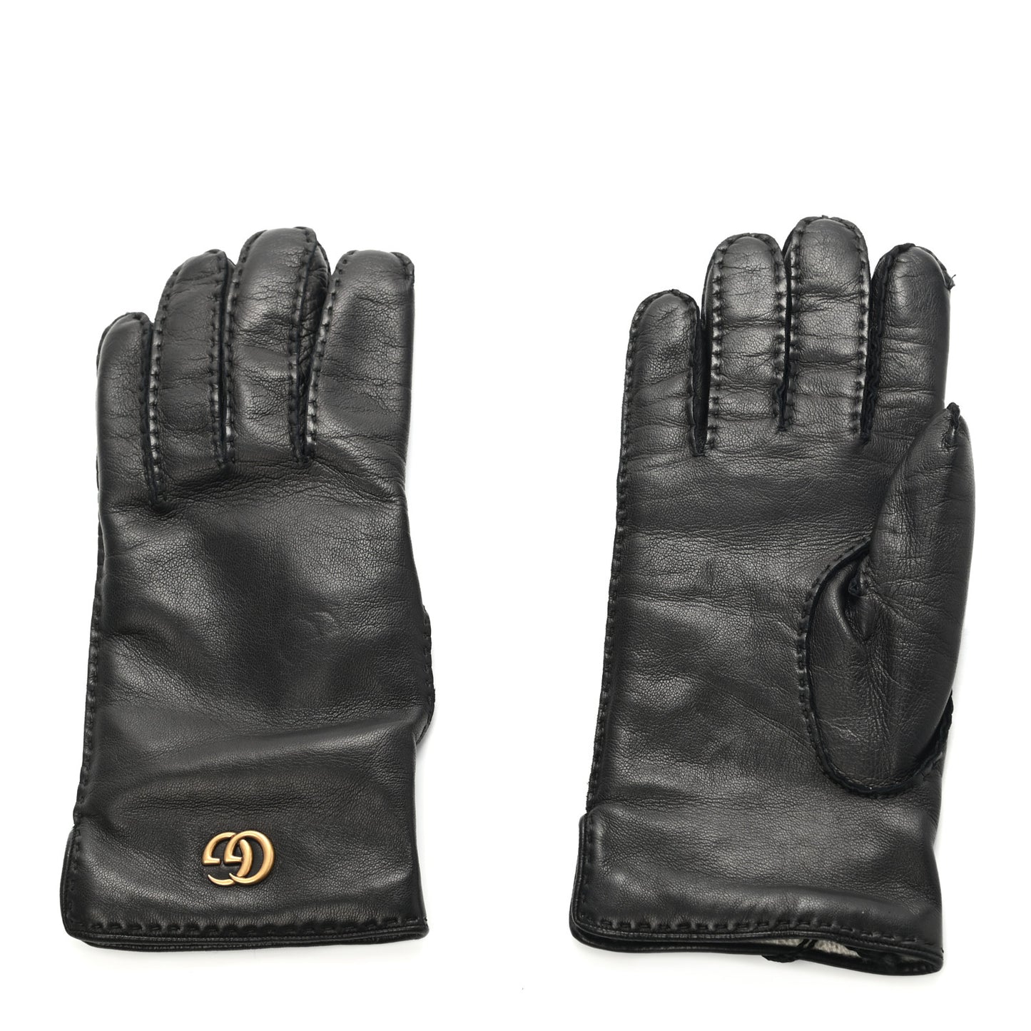 Lambskin GG Gloves 8 L Black