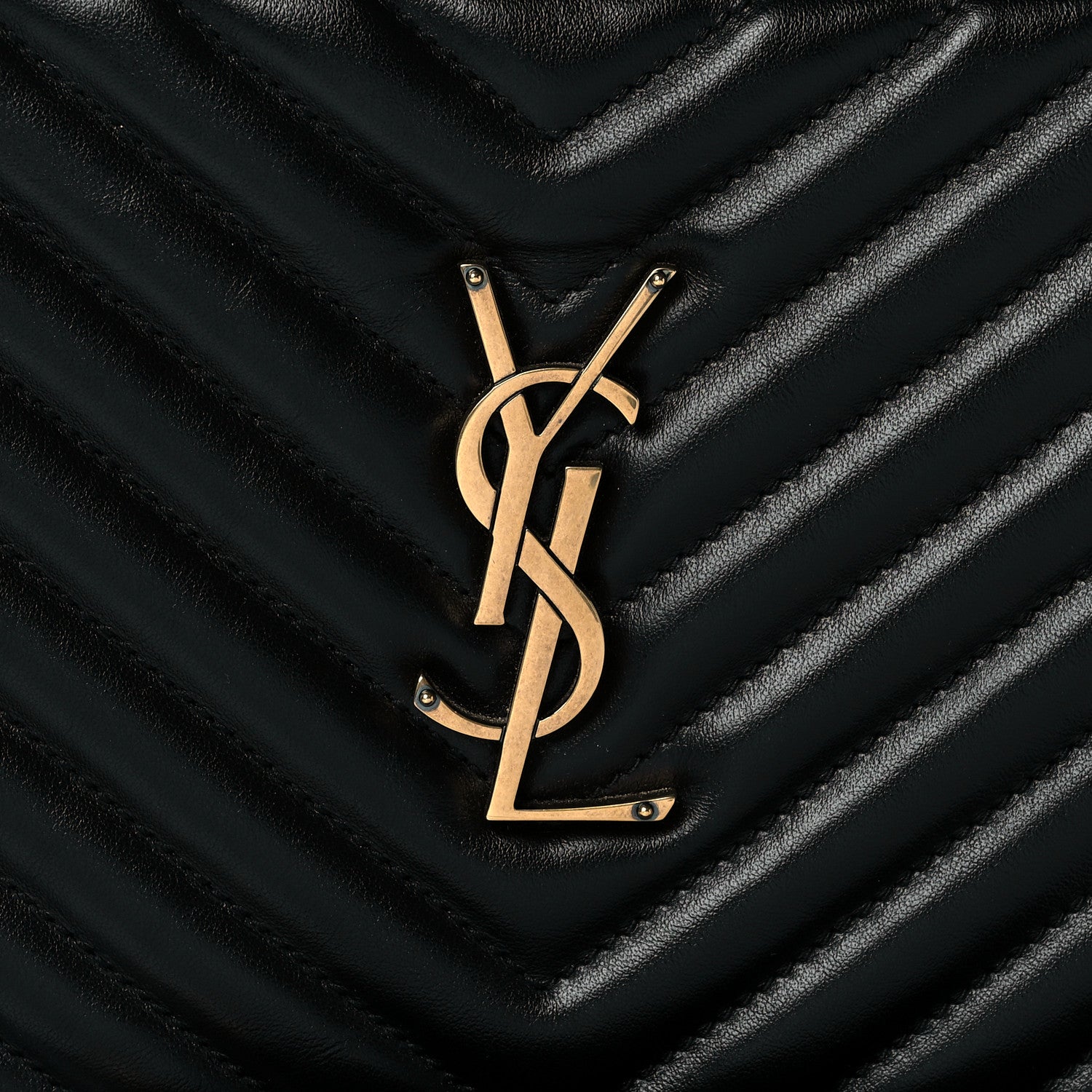 Saint Laurent Calfskin Matelasse Monogram Lou Camera Bag Black 8 of 10