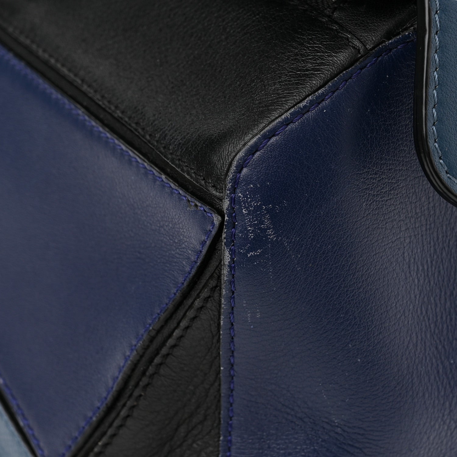 Loewe Calfskin Colorblock Small Puzzle Bag Blue 11 of 12