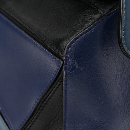Loewe Calfskin Colorblock Small Puzzle Bag Blue 11 of 12
