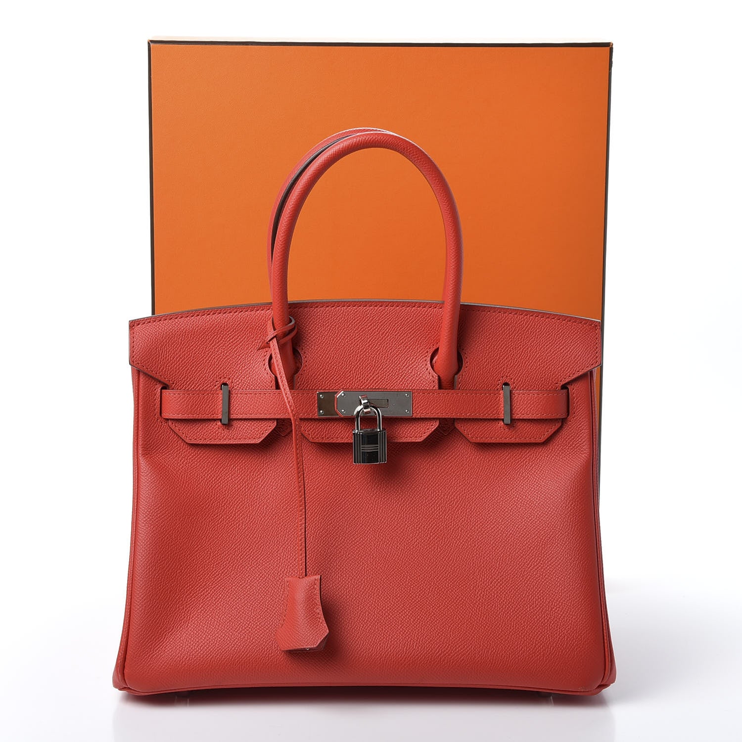 Hermes Epsom Birkin 30 Rouge Tomate 15 of 15