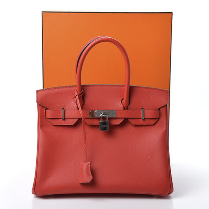 Hermes Epsom Birkin 30 Rouge Tomate 15 of 15