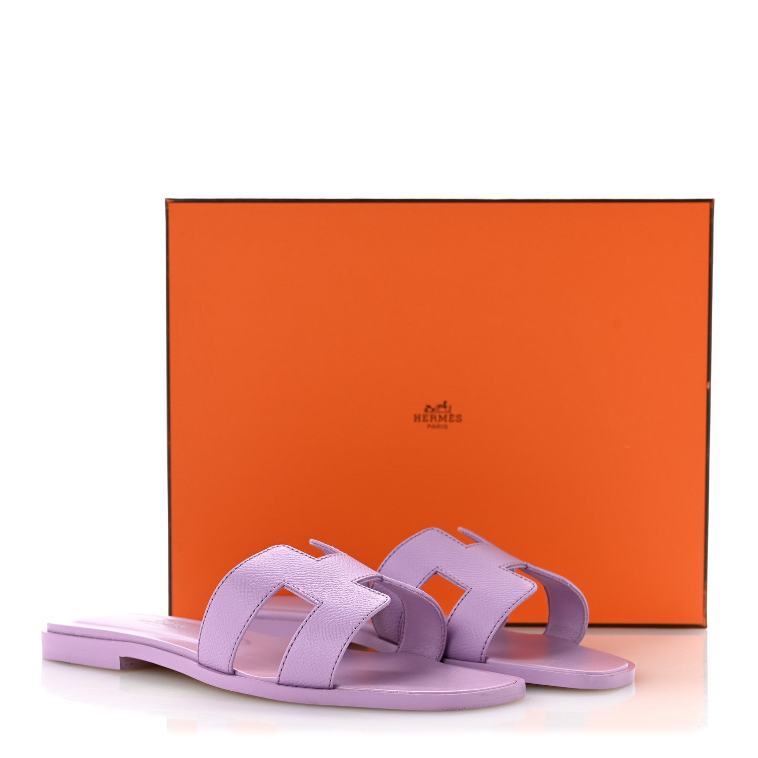 Hermes Epsom Oran Sandals 37 Violet Amethyste 10 of 10