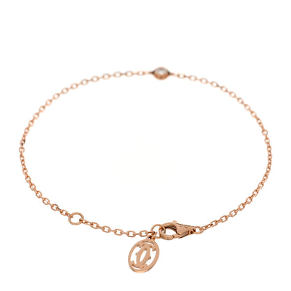 Cartier 18K Pink Gold Diamond SM D'Amour Bracelet 3 of 4
