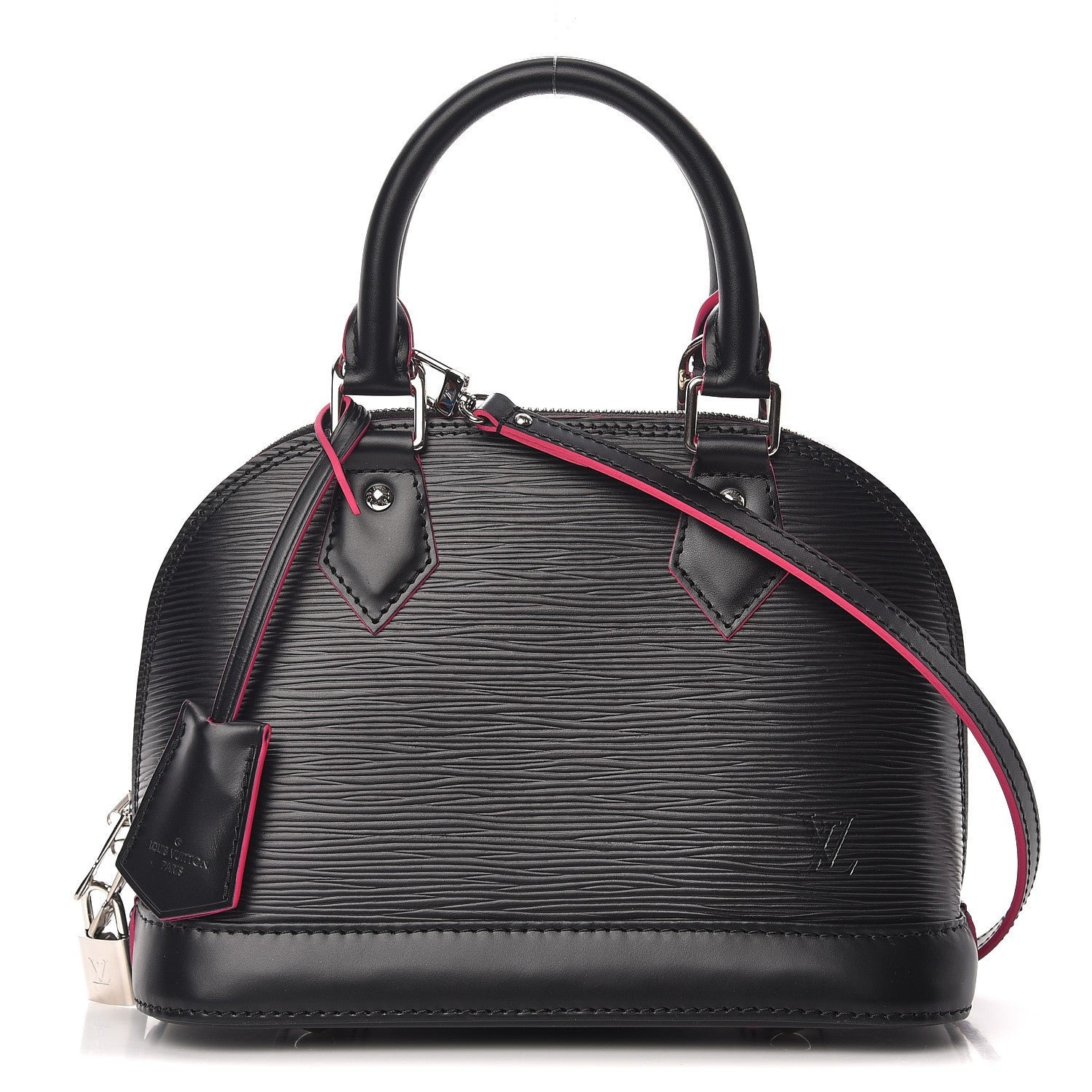Louis Vuitton Epi Alma BB Black Hot Pink 1 of 8