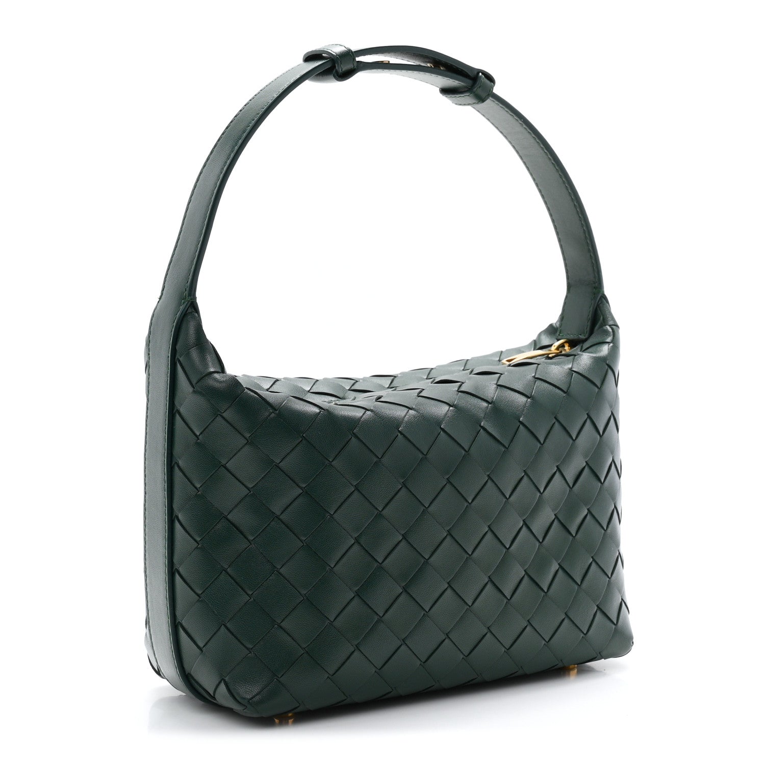Bottega Veneta Calfskin Intrecciato Mini Wallace Emerald Green 3 of 10