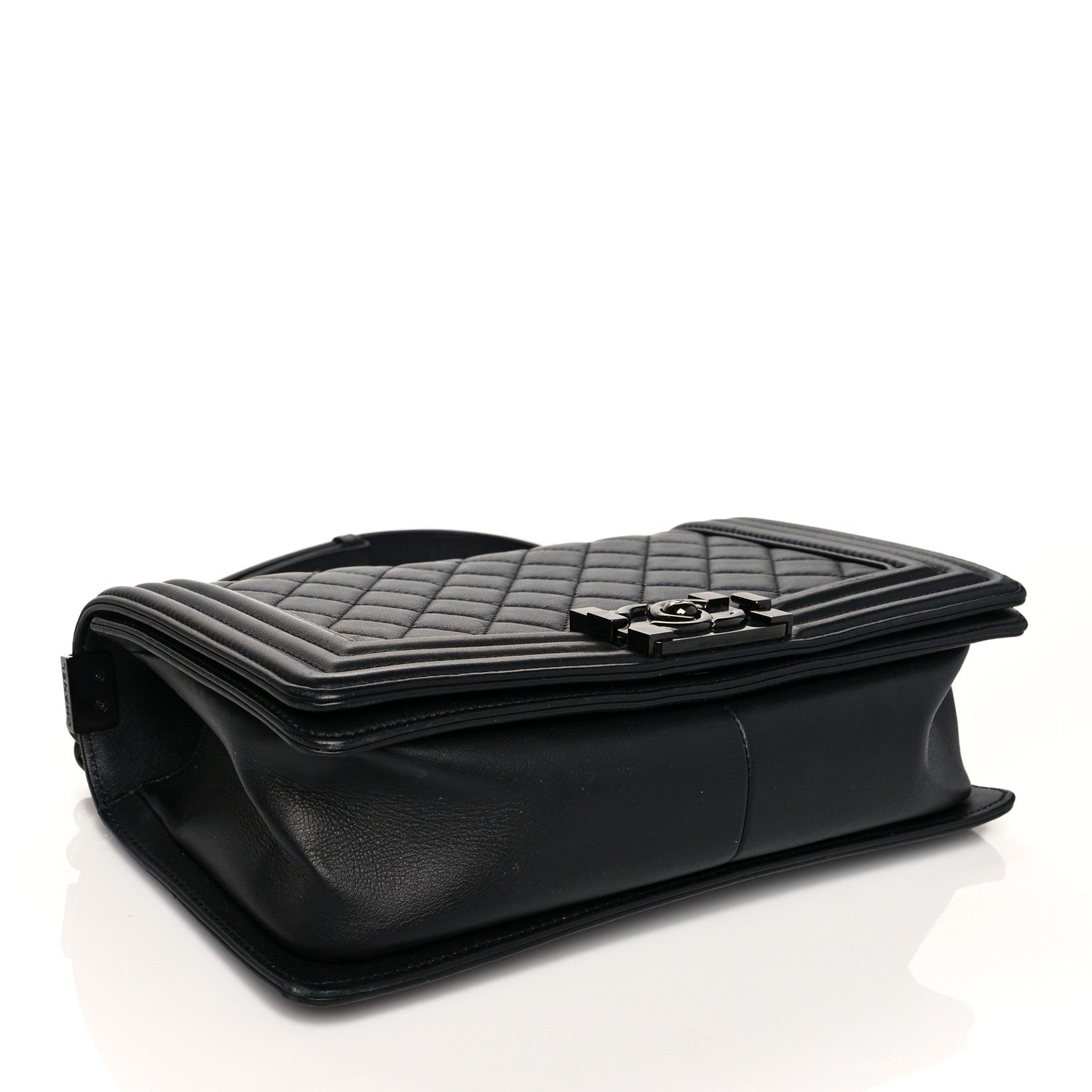 Chanel Lambskin Quilted Medium Boy Flap So Black 4 of 14