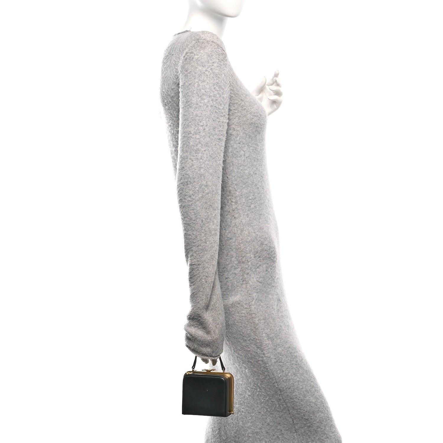 Celine Shiny Calfskin Lana Triomphe Minaudiere Black 2 of 9