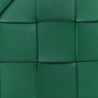 Bottega Veneta Lambskin Maxi Intrecciato Cassette Crossbody Bag Racing Green 9 of 12
