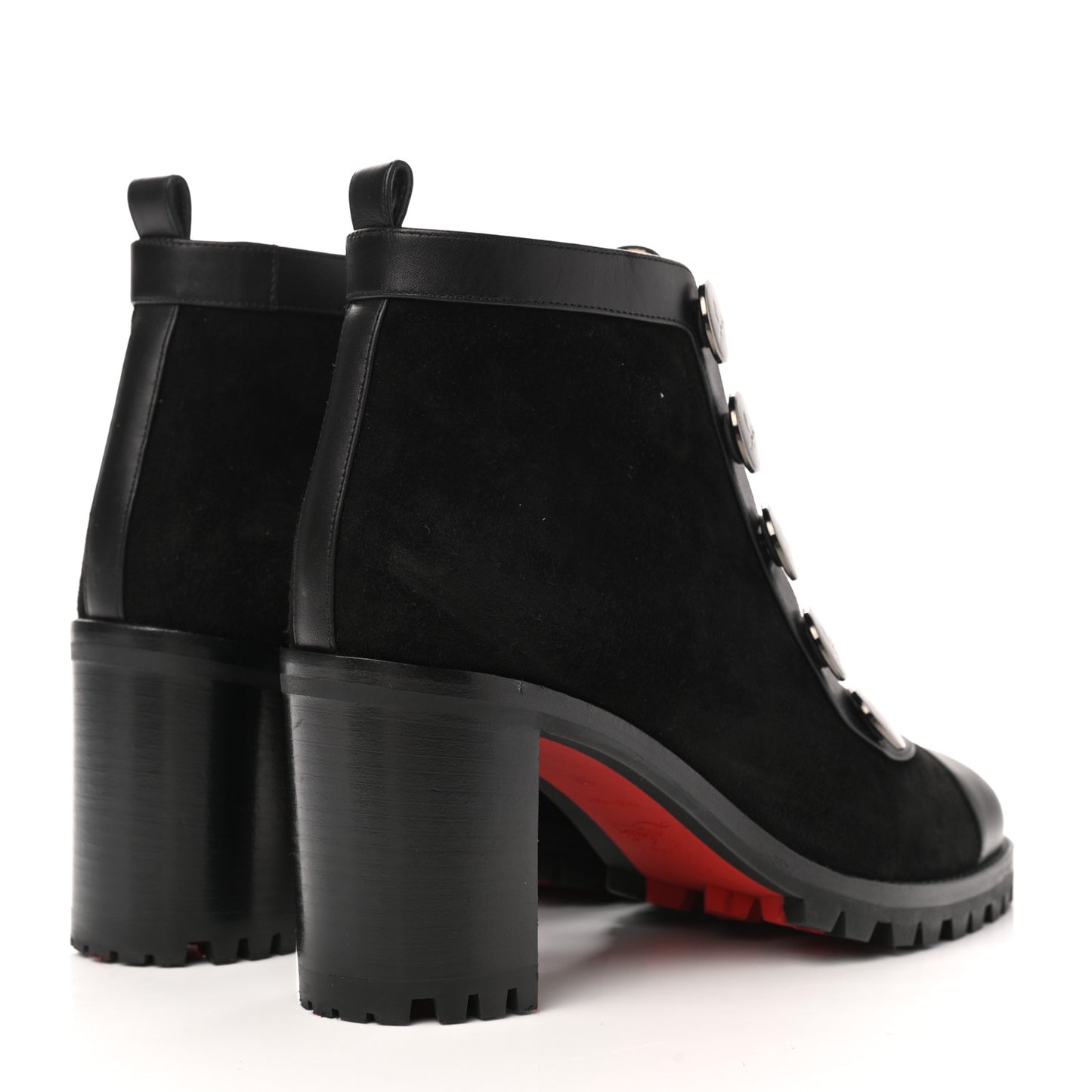 Calfskin Suede Alphabouton 70 Boots 38 Black