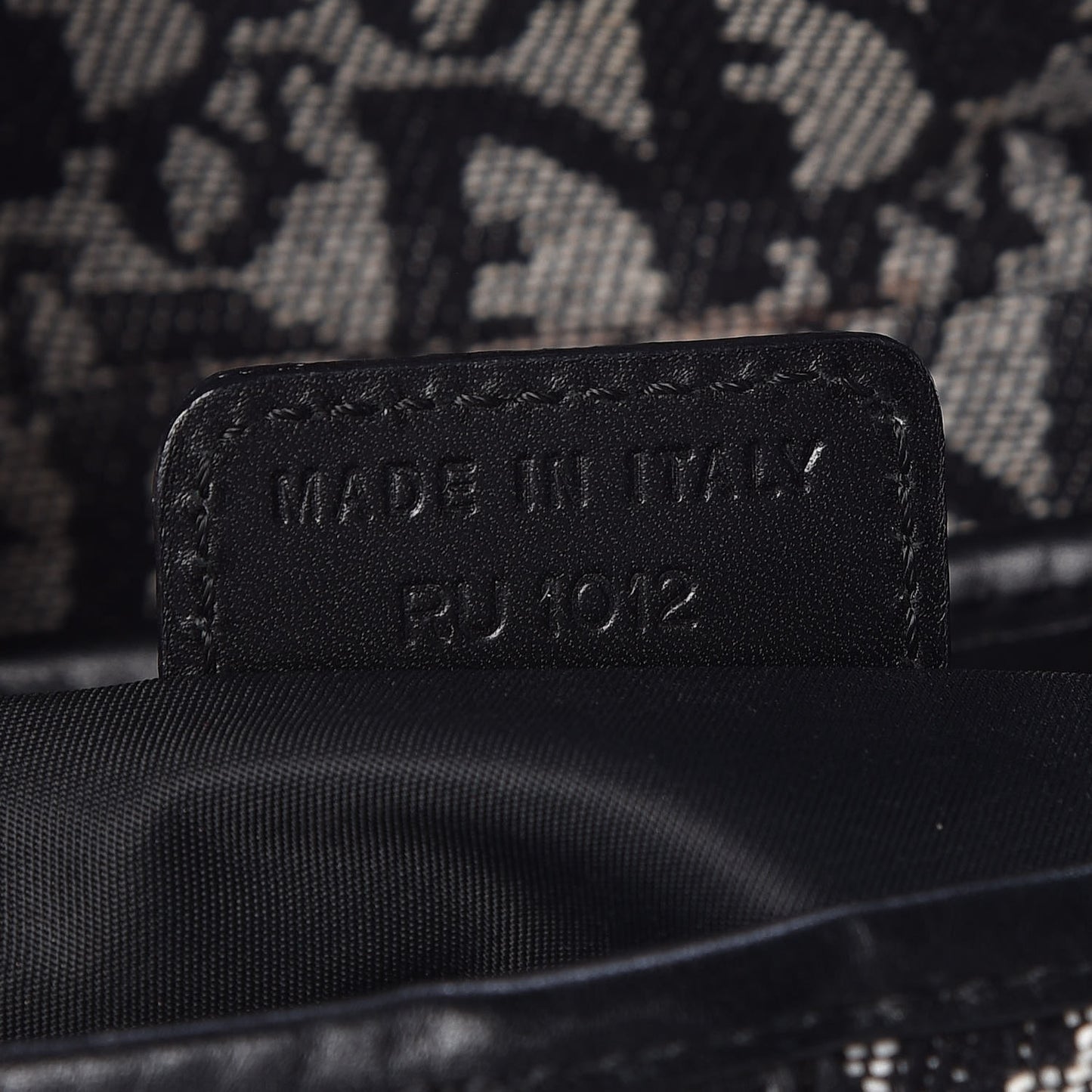 Monogram Saddle Bag Black