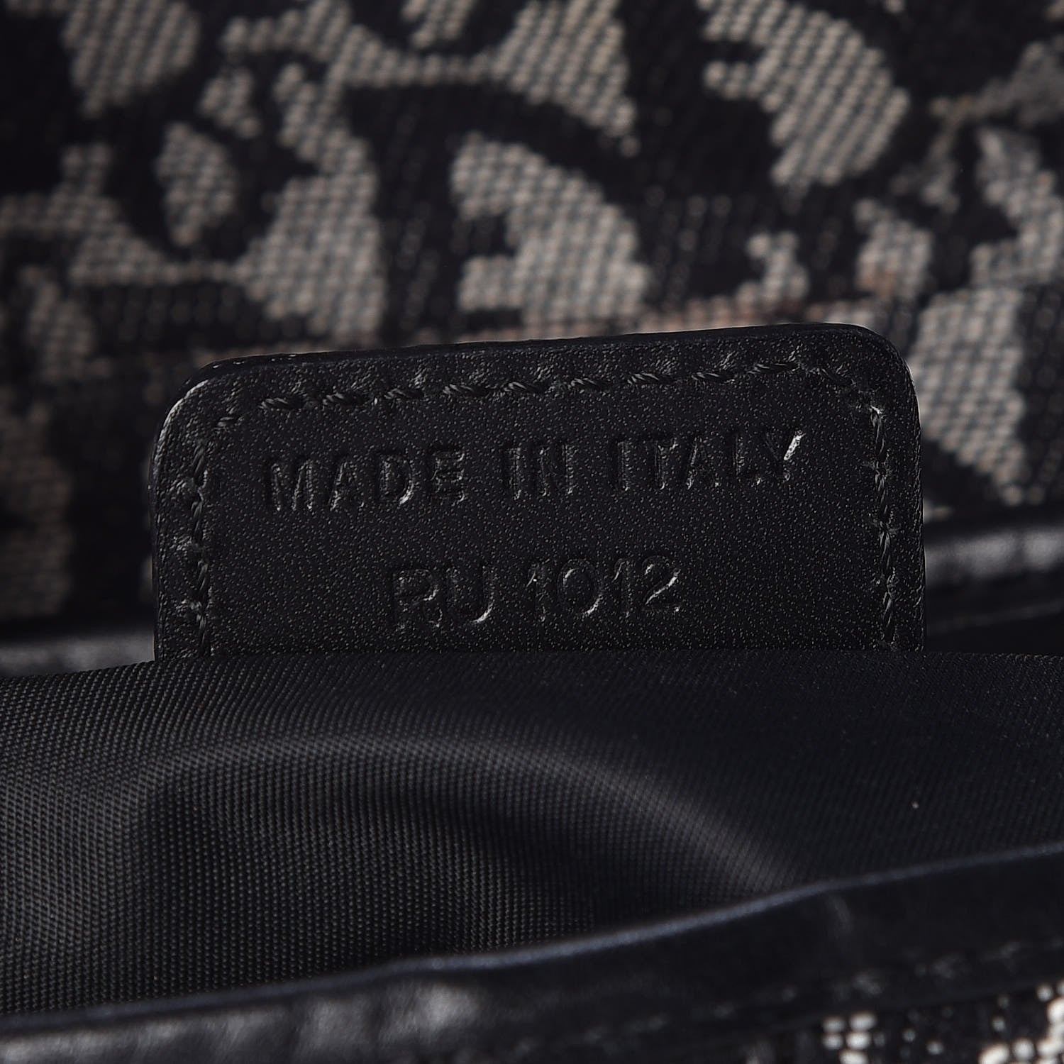 Christian Dior Monogram Saddle Bag Black 7 of 10