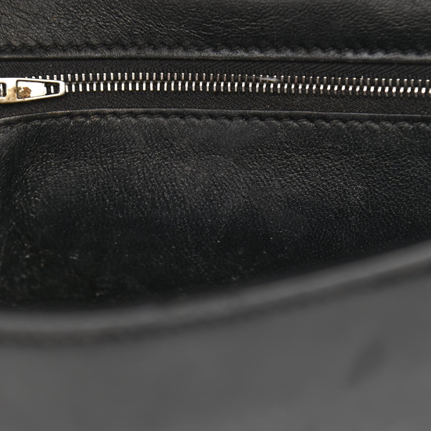 Shiny Box Calfskin Graffiti Logo Small Hourglass Top Handle Bag Black Silver