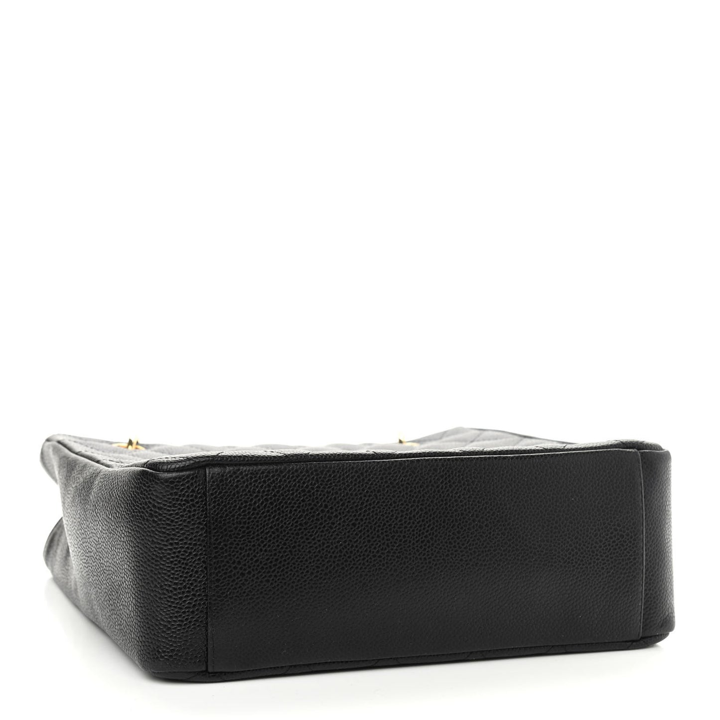 Caviar Quilted Petit Shopping Tote PST Black
