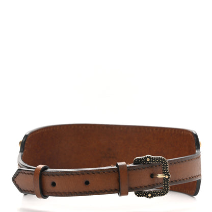 Gucci Calfskin Choker Brown 3 of 4