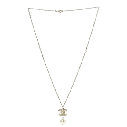 Chanel Pearl CC Drop Necklace Gold 3 of 6
