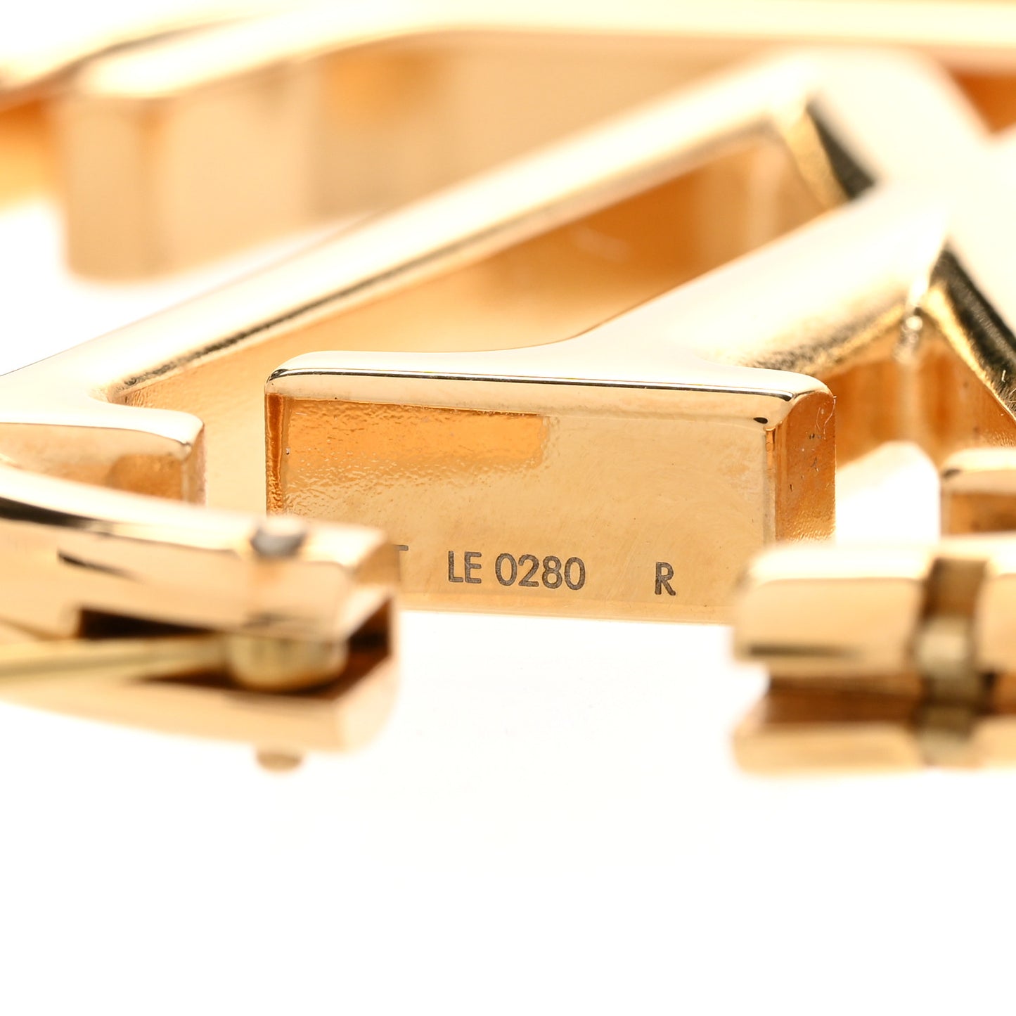 Metal Louise Hoop Earrings Gold