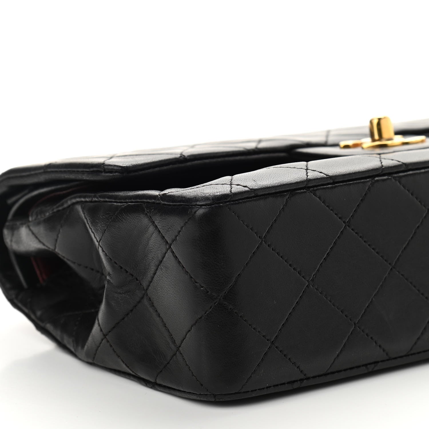 Chanel Lambskin Quilted Small Double Flap Black 10 of 11