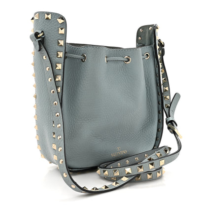Valentino Garavani Grained Calfskin Rockstud Bucket Bag Amadeus 3 of 15
