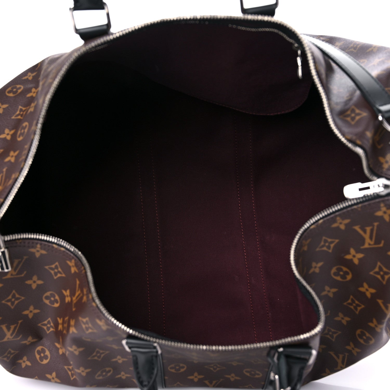 Louis Vuitton Monogram Macassar Keepall Bandouliere 55 5 of 15
